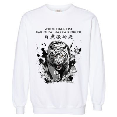 White Tiger Kung Fu Bak Fu Pai Garment-Dyed Sweatshirt