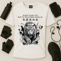 White Tiger Kung Fu Bak Fu Pai Performance Shirt