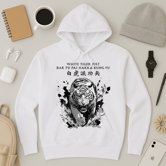White Tiger Kung Fu Bak Fu Pai Hoodie