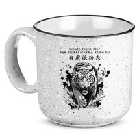 White Tiger Kung Fu Bak Fu Pai 15oz Campfire Ceramic Mug