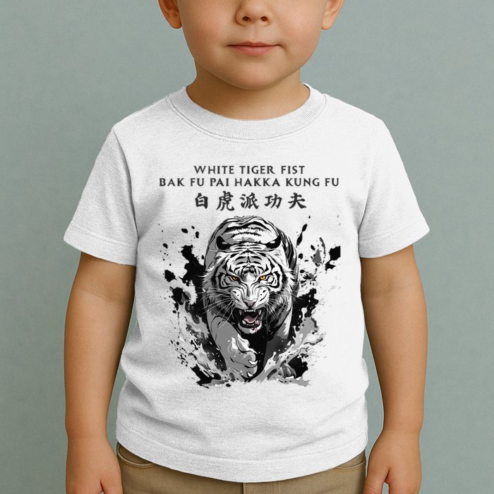 White Tiger Kung Fu Bak Fu Pai Toddler T-Shirt