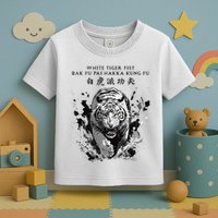 White Tiger Kung Fu Bak Fu Pai Toddler T-Shirt