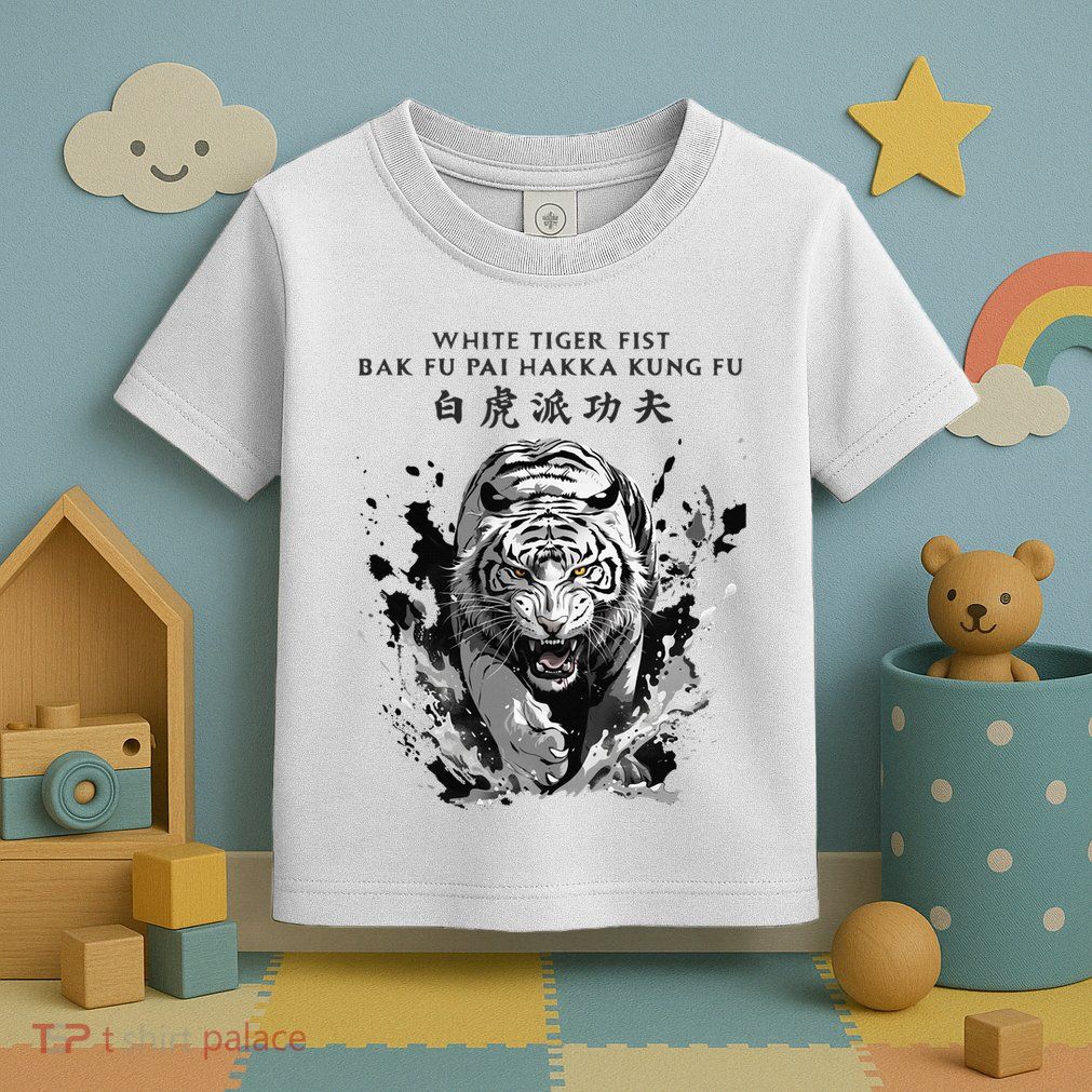 White Tiger Kung Fu Bak Fu Pai Toddler T-Shirt
