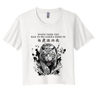 White Tiger Kung Fu Bak Fu Pai Crop Top