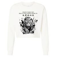 White Tiger Kung Fu Bak Fu Pai Cropped Pullover Crew