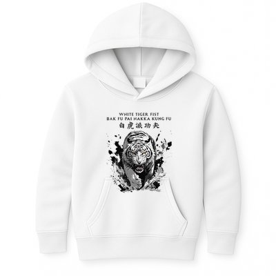 White Tiger Kung Fu Bak Fu Pai Kids Hoodie