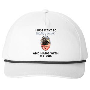 Want To Kayak Hang W Dog Neopolitan Mastiff Cool Gift Snapback Five-Panel Rope Hat