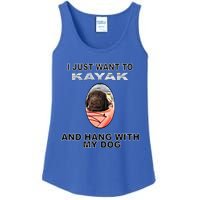 Want To Kayak Hang W Dog Retriever Flatcoated Gift Ladies Essential Tank