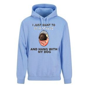 Want To Kayak Hang W Dog Retriever Flatcoated Gift Unisex Surf Hoodie