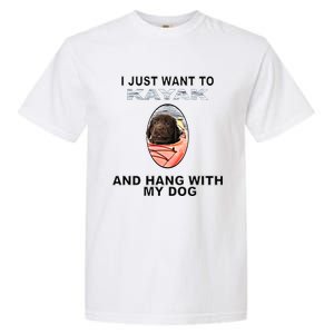 Want To Kayak Hang W Dog Retriever Flatcoated Gift Garment-Dyed Heavyweight T-Shirt