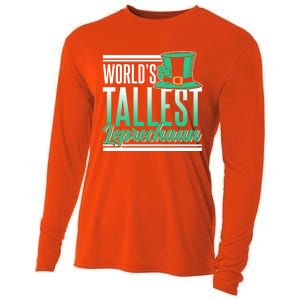 World's Tallest Leprechaun Irish St Patricks Day Ireland St Cool Gift Cooling Performance Long Sleeve Crew