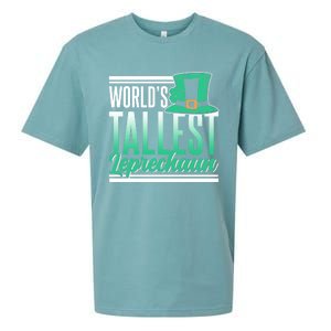 World's Tallest Leprechaun Irish St Patricks Day Ireland St Cool Gift Sueded Cloud Jersey T-Shirt