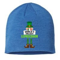 World's Tallest Leprechaun Mask St Patrick's Day Gift Sustainable Beanie