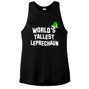 World's Tallest Leprechaun Funny Ladies PosiCharge Tri-Blend Wicking Tank