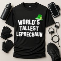 World's Tallest Leprechaun Funny Cooling Performance Crew T-Shirt
