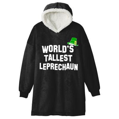 World's Tallest Leprechaun Funny Hooded Wearable Blanket