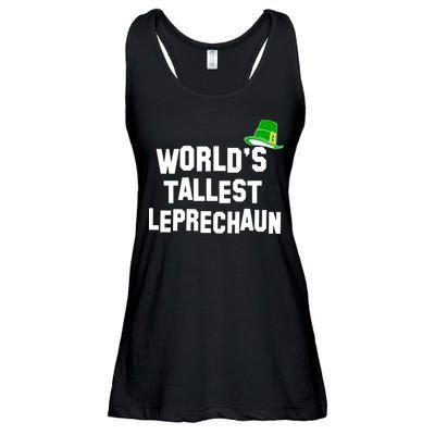 World's Tallest Leprechaun Funny Ladies Essential Flowy Tank