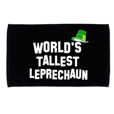 World's Tallest Leprechaun Funny Microfiber Hand Towel