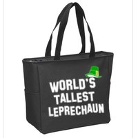 World's Tallest Leprechaun Funny Zip Tote Bag