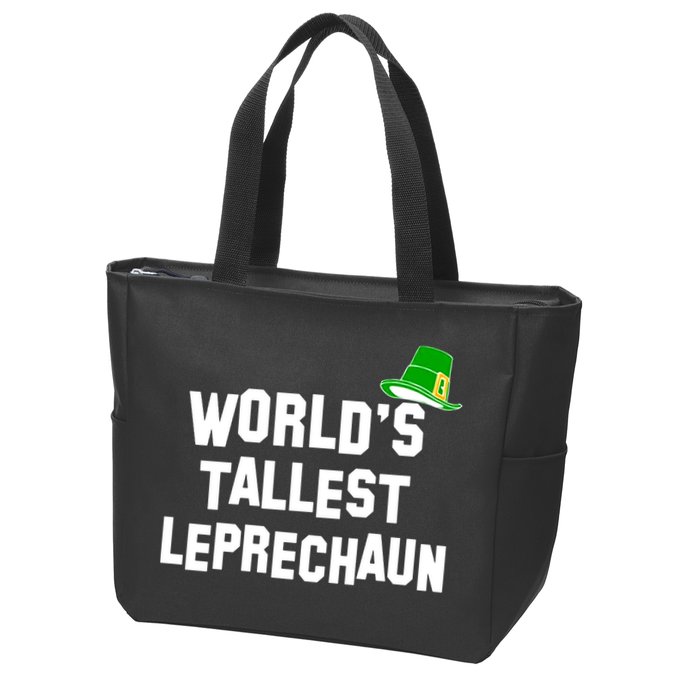 World's Tallest Leprechaun Funny Zip Tote Bag
