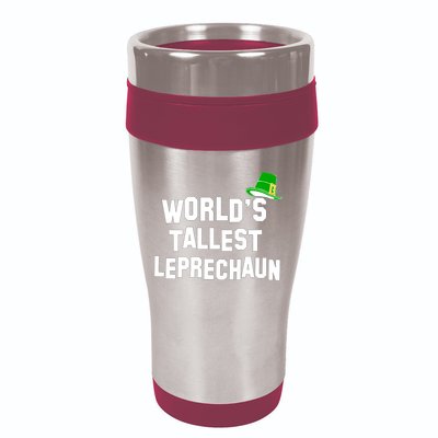 World's Tallest Leprechaun Funny 16oz Travel Tumbler