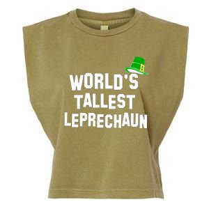 World's Tallest Leprechaun Funny Garment-Dyed Women's Muscle Tee