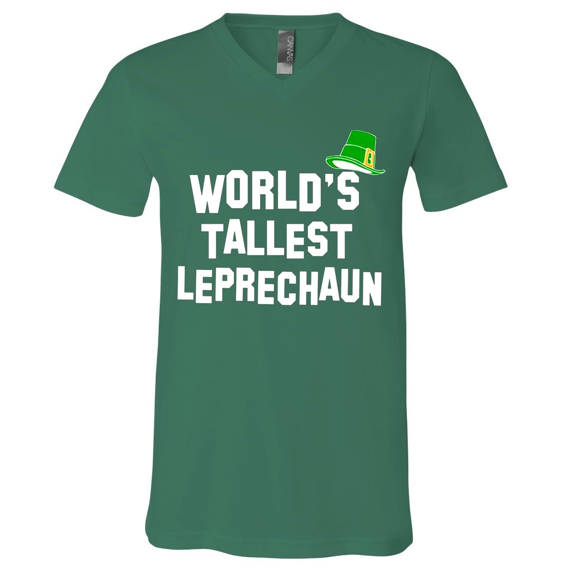 World's Tallest Leprechaun Funny V-Neck T-Shirt