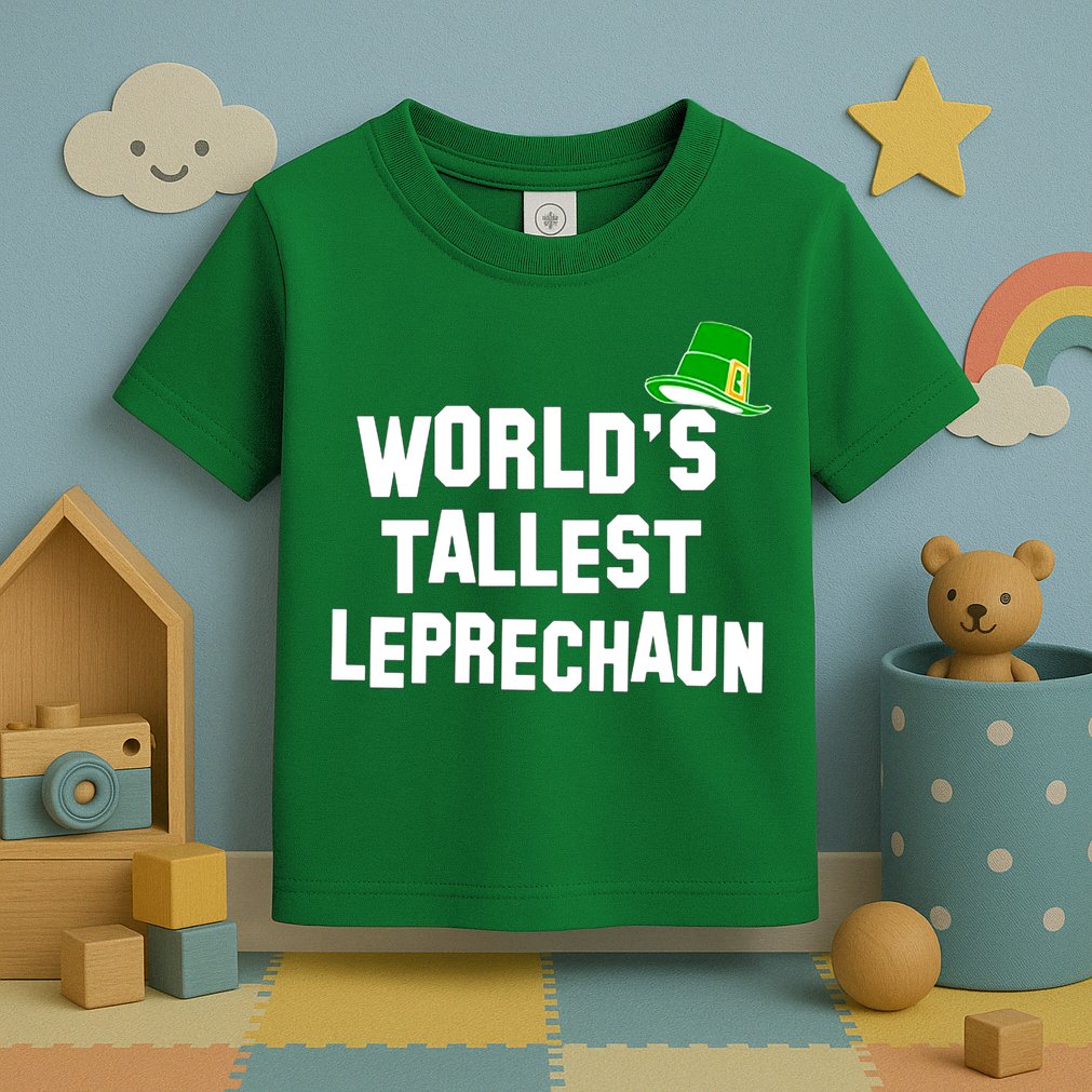 World's Tallest Leprechaun Funny Toddler T-Shirt