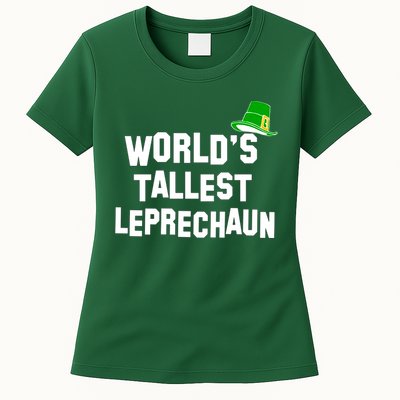 World's Tallest Leprechaun Funny Womens T-Shirt