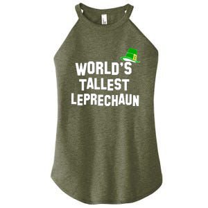 World's Tallest Leprechaun Funny Women's Perfect Tri Rocker Tank