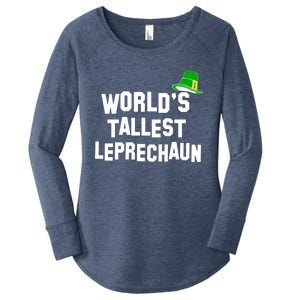 World's Tallest Leprechaun Funny Women's Perfect Tri Tunic Long Sleeve Shirt