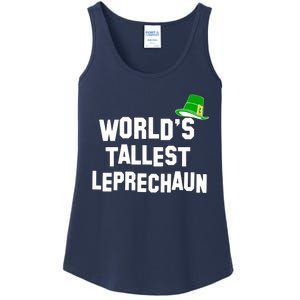 World's Tallest Leprechaun Funny Ladies Essential Tank