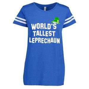 World's Tallest Leprechaun Funny Enza Ladies Jersey Football T-Shirt