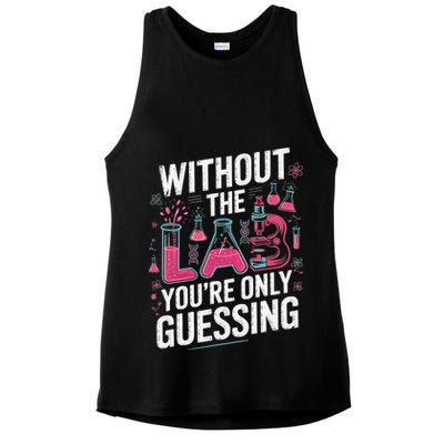 Without The Lab Youre Only Guessing Lab Week 2025 Medical Ladies PosiCharge Tri-Blend Wicking Tank