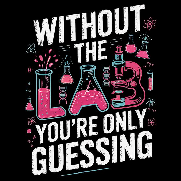 Without The Lab Youre Only Guessing Lab Week 2025 Medical Drawstring Bag