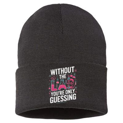 Without The Lab Youre Only Guessing Lab Week 2025 Medical Sustainable Knit Beanie