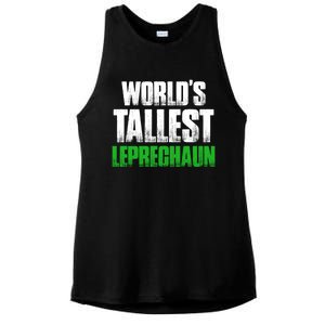 World's Tallest Leprechaun St Patrick's Day Gift Ladies PosiCharge Tri-Blend Wicking Tank