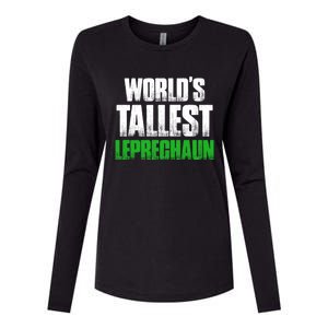 World's Tallest Leprechaun St Patrick's Day Gift Womens Cotton Relaxed Long Sleeve T-Shirt