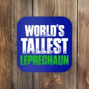 World's Tallest Leprechaun St Patrick's Day Gift Coaster