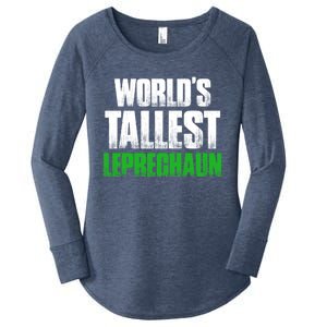 World's Tallest Leprechaun St Patrick's Day Gift Women's Perfect Tri Tunic Long Sleeve Shirt