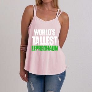 World's Tallest Leprechaun St Patrick's Day Gift Women's Strappy Tank