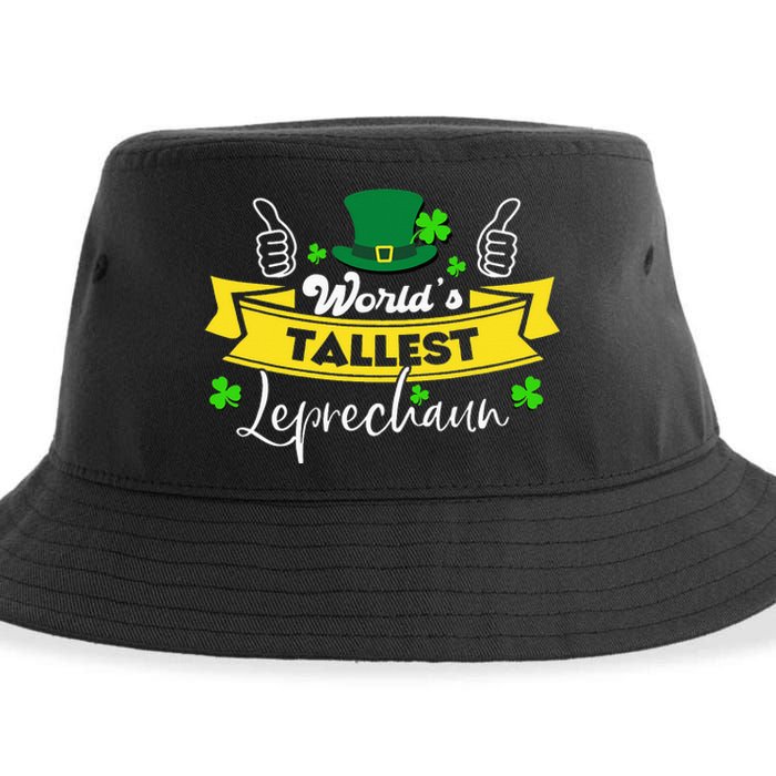 World’s Tallest Leprechaun Irish Humor St Patricks Day Sustainable Bucket Hat