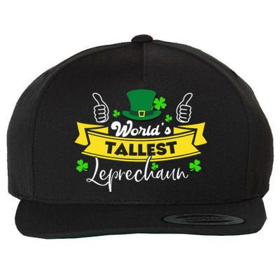 World’s Tallest Leprechaun Irish Humor St Patricks Day Wool Snapback Cap