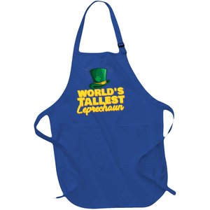 World's Tallest Leprechaun Great Gift Full-Length Apron With Pockets