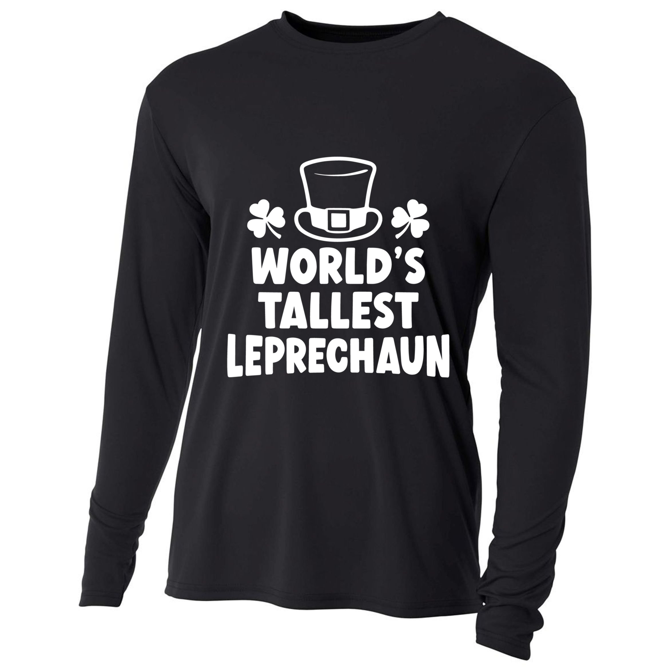 World's Tallest Leprechaun Gift Cooling Performance Long Sleeve Crew