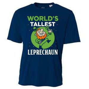 WorldS Tallest Leprechaun St. Patricks Day Irish Ireland St Cooling Performance Crew T-Shirt