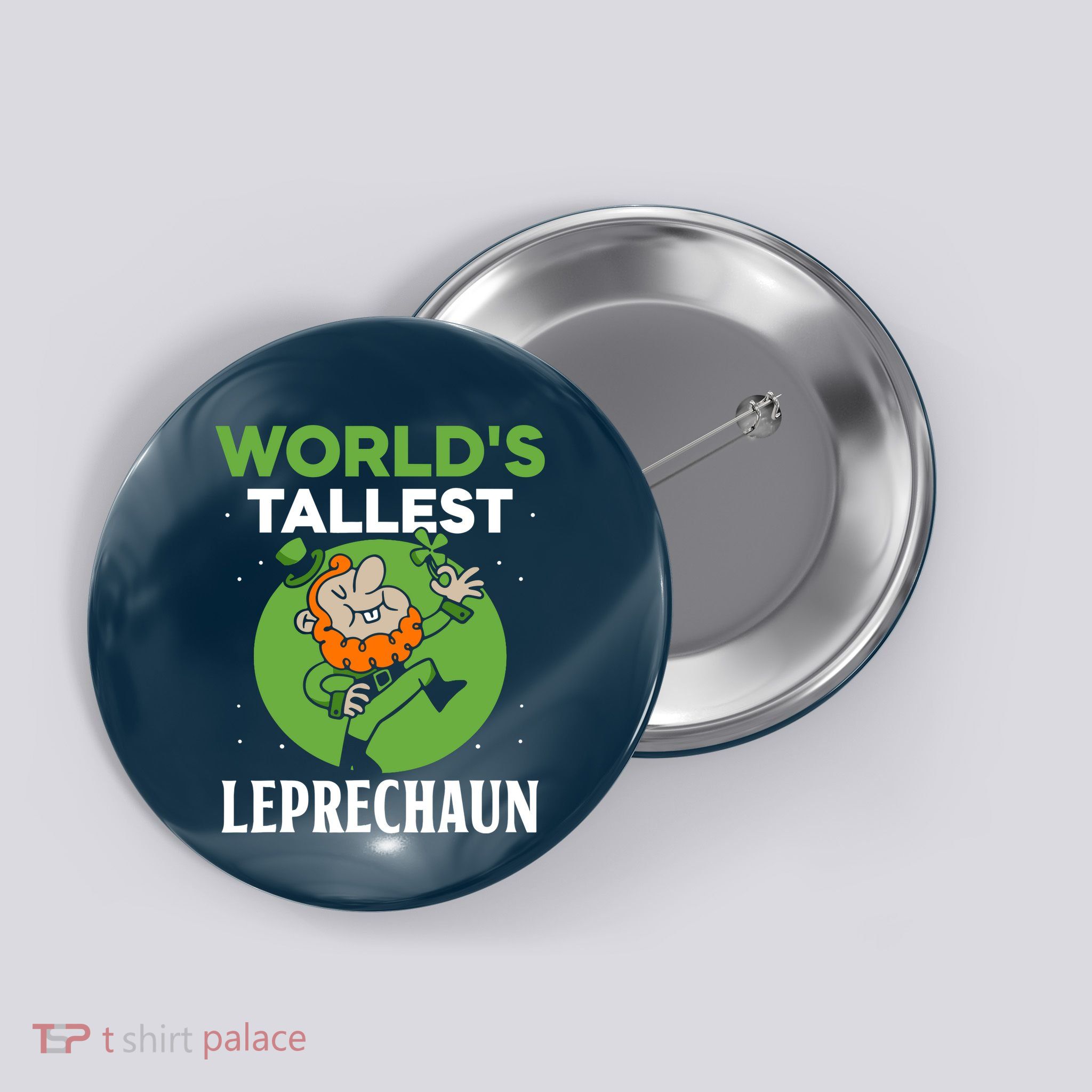 WorldS Tallest Leprechaun St. Patricks Day Irish Ireland St Button