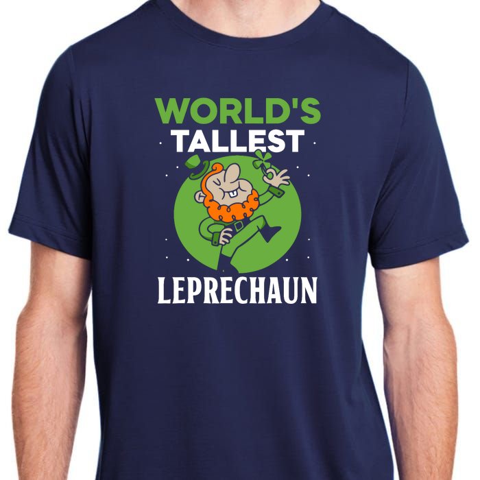 WorldS Tallest Leprechaun St. Patricks Day Irish Ireland St Adult ChromaSoft Performance T-Shirt