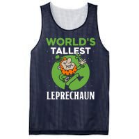 WorldS Tallest Leprechaun St. Patricks Day Irish Ireland St Mesh Reversible Basketball Jersey Tank