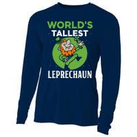 WorldS Tallest Leprechaun St. Patricks Day Irish Ireland St Cooling Performance Long Sleeve Crew